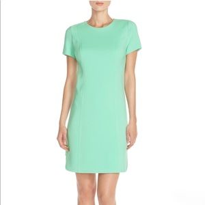 Vince Camuto Mint Seamed Shift Dress